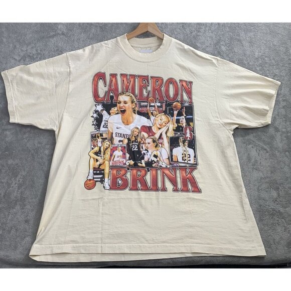 Game Changer Other - Game Changer Shirt Men 2XL Cameron Brink Stanford Cardinals Cream Oversized Tee